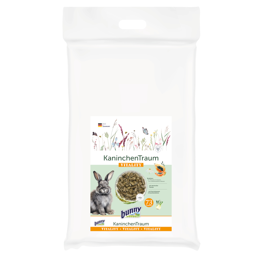 BunnyNature 4kg bunny KonijnDream VITALITY klein dier voeding