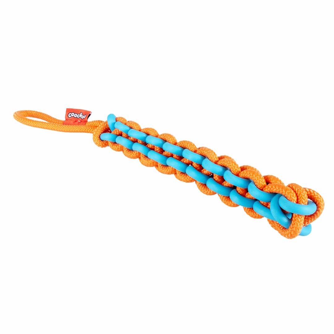 Coockoo Hondenspeeltje Twisting Tugger Blauw/oranje