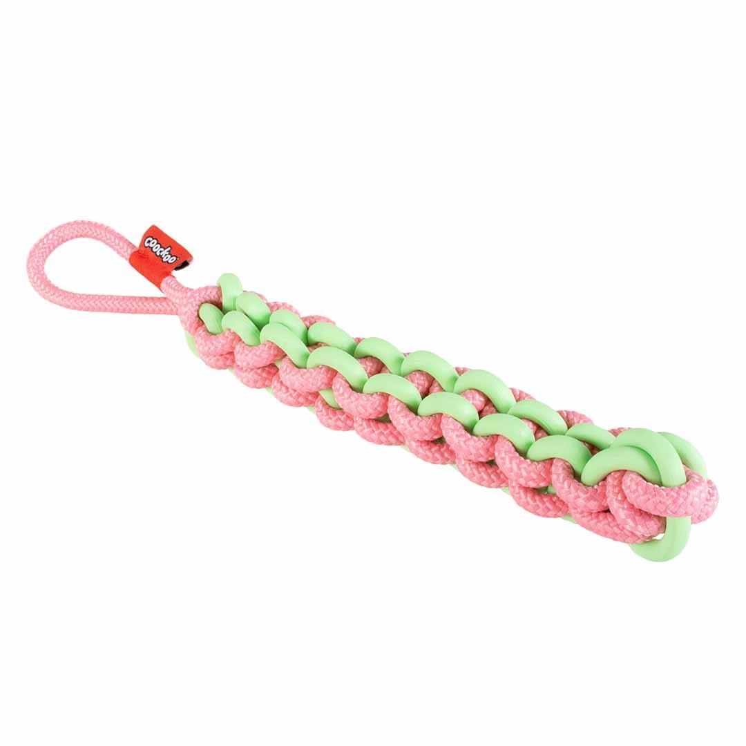 Coockoo Hondenspeeltje Twisting Tugger Groen/roze