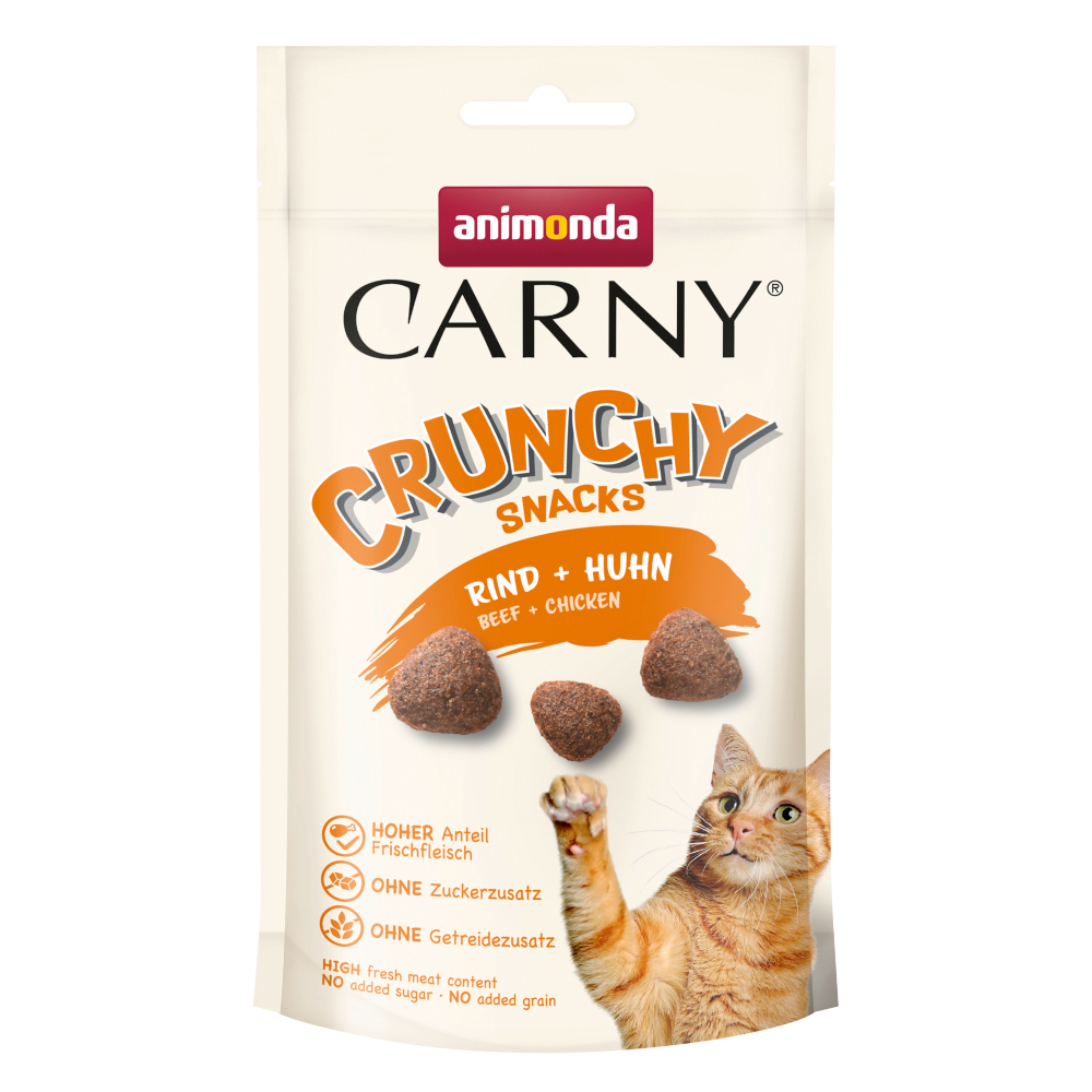 Animonda Carny 50g  Adult Crunchy Rund + Kip kattensnacks