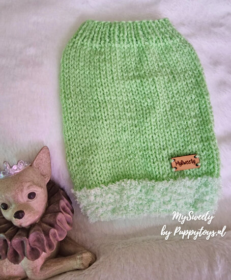 MySweety Pullover Snow Fun Green 21 cm XS