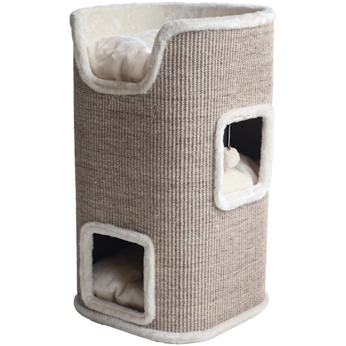 De Boon Krabmeubel Sisal 2-gaats | 43x43x75cm Dessert