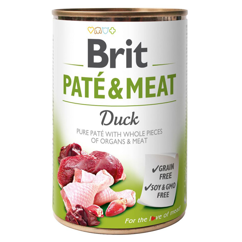 Brit Care Brit Paté & Meat  - Eend (6 x 400 g)