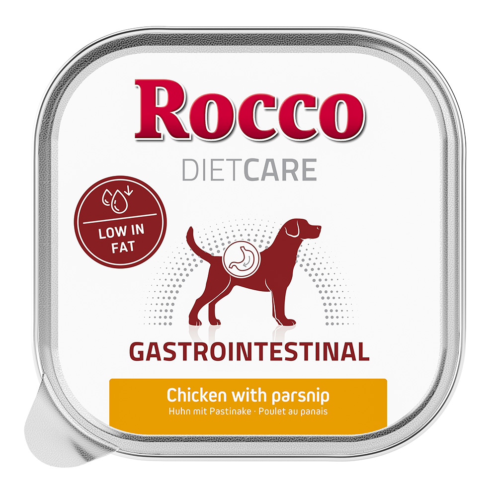 Rocco Diet Care 10x150g  Gastro Intestinal Kip met Pastinaak Kuipje Honden natvoer