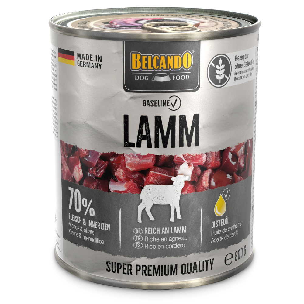 Belcando Baseline 6x800g  lam natvoer voor honden