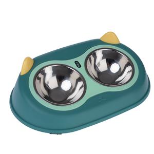 TIAKI dubbele kom uil 2x300ml kat