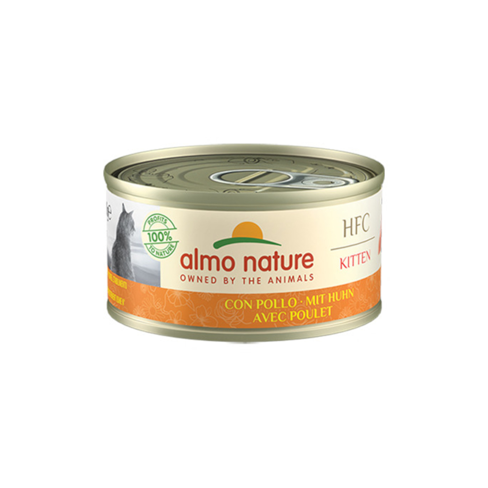 Almo Nature 70g Voordeelpakket Almo Nature 24 x 70 g Kattenvoer - HFC Kitten met Kip