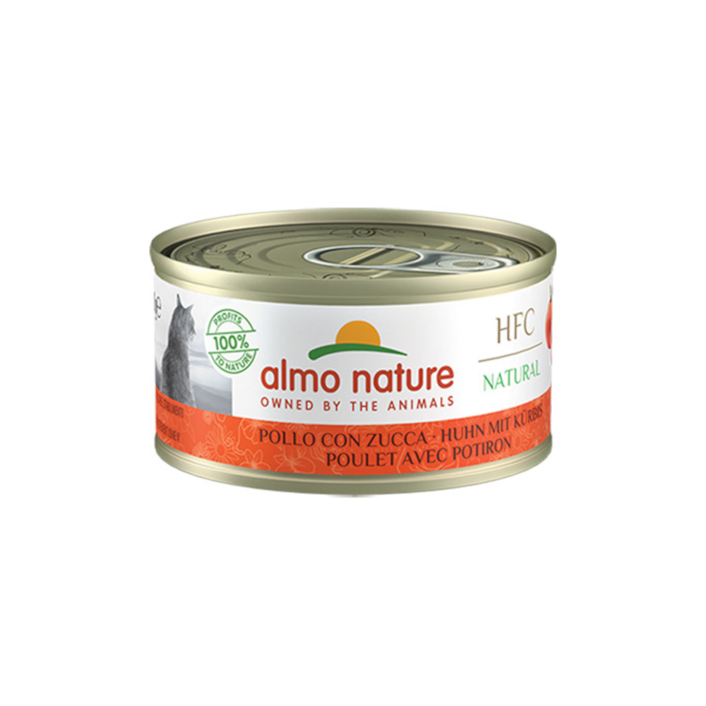 Almo Nature 70g Voordeelpakket Almo Nature 24 x 70 g Kattenvoer - HFC Kip met Pompoen