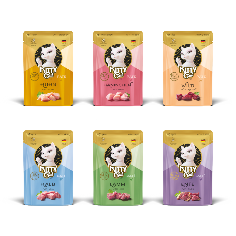 Kitty Cat voordeelverpakking 24x85g Mix I  Pate nat kattenvoer