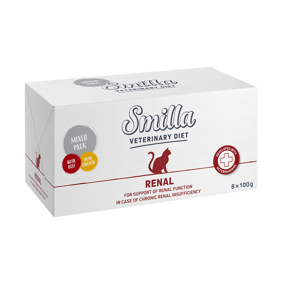 Smilla Veterinary Diet Kattenvoer 14 + 2 gratis! - Renal: Kip + Rund