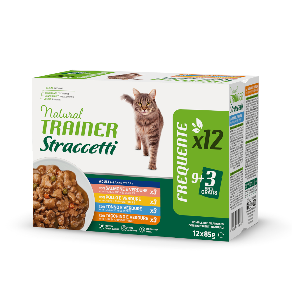 Trainer Natural Cat Voordeelpakket: 24x85g Natuurlijke Trainer Reepjes In Sausmix (4 Varianten) Kattenvoer Wet