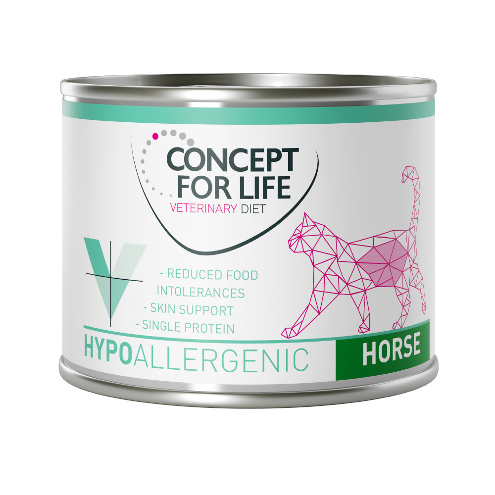 Concept for Life VET 6x200g  Hypoallergenic Paard Katten Natvoer