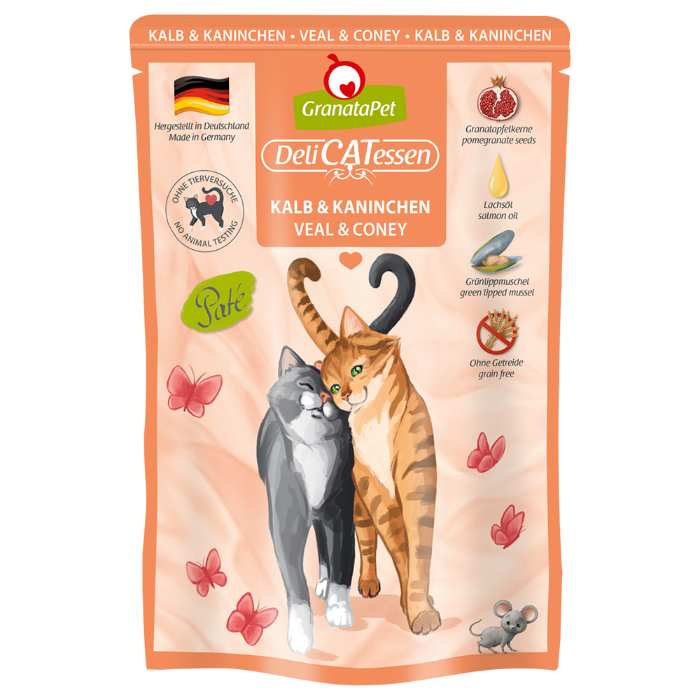 Granatapet DeliCatessen 12 x 85 g Kattenvoer - Kalf & Konijn