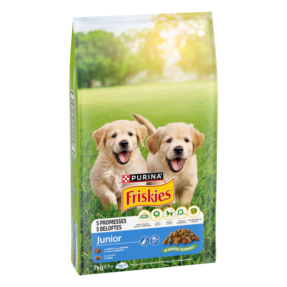 Friskies 7kg VitaFit Junior met Kip & Groente  Hondenvoer