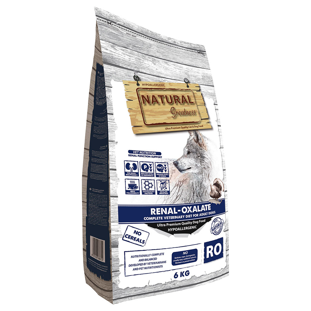 Natural Greatness 2x6kg  Diet Vet Renal-Oxalate Hondenvoer droog