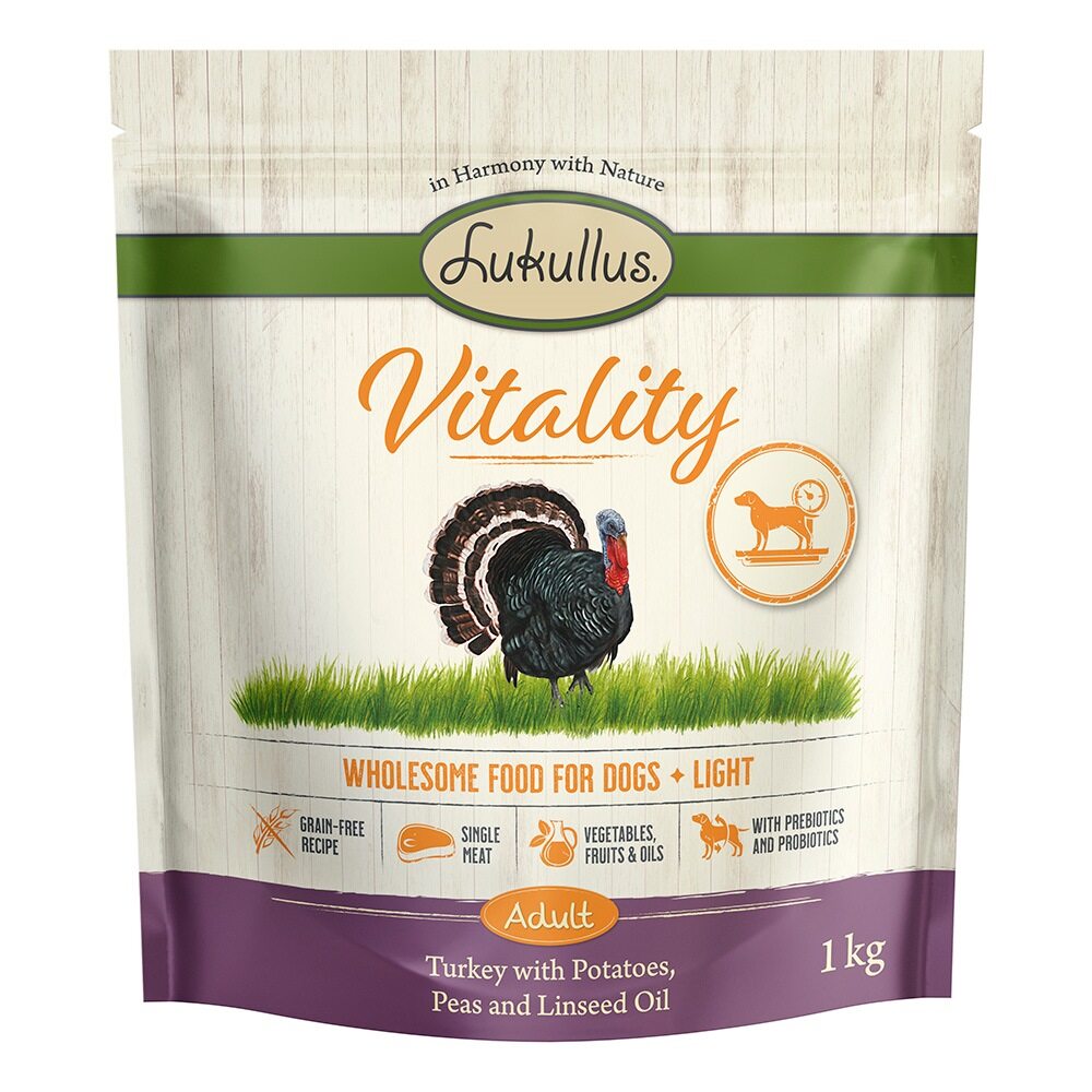 Lukullus 1kg  Vitality Light Graanvrij Honden Droogvoer