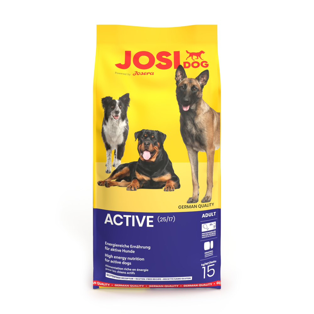 JosiDog 15kg  Active kip droogvoer voor honden