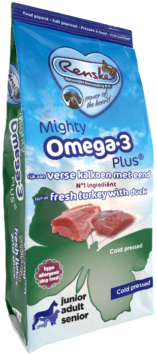 Renske Mighty Omega Plus kalkoen & eend hond 12kg