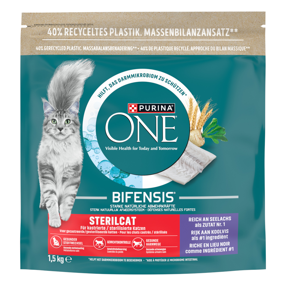 Purina One 1,5kg  SterilCat Koolvis droogvoer voor katten