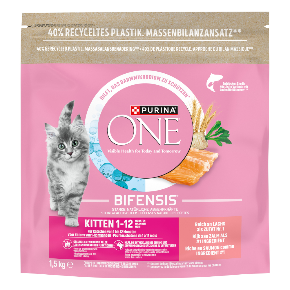 Purina One 1,5kg  Junior Zalm Kattenvoer Droog