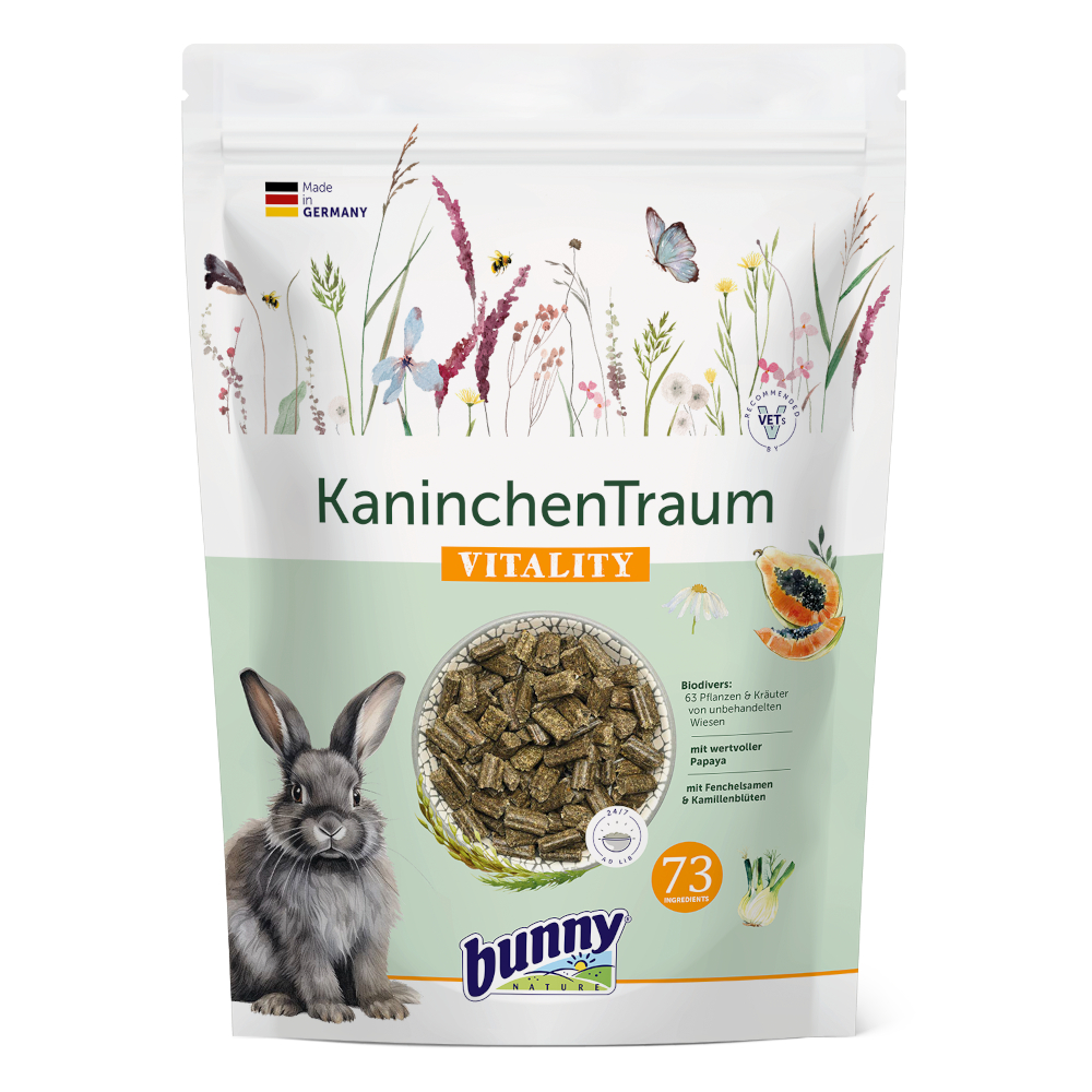 BunnyNature 1.5kg bunny KonijnDream VITALITY klein dier voeding