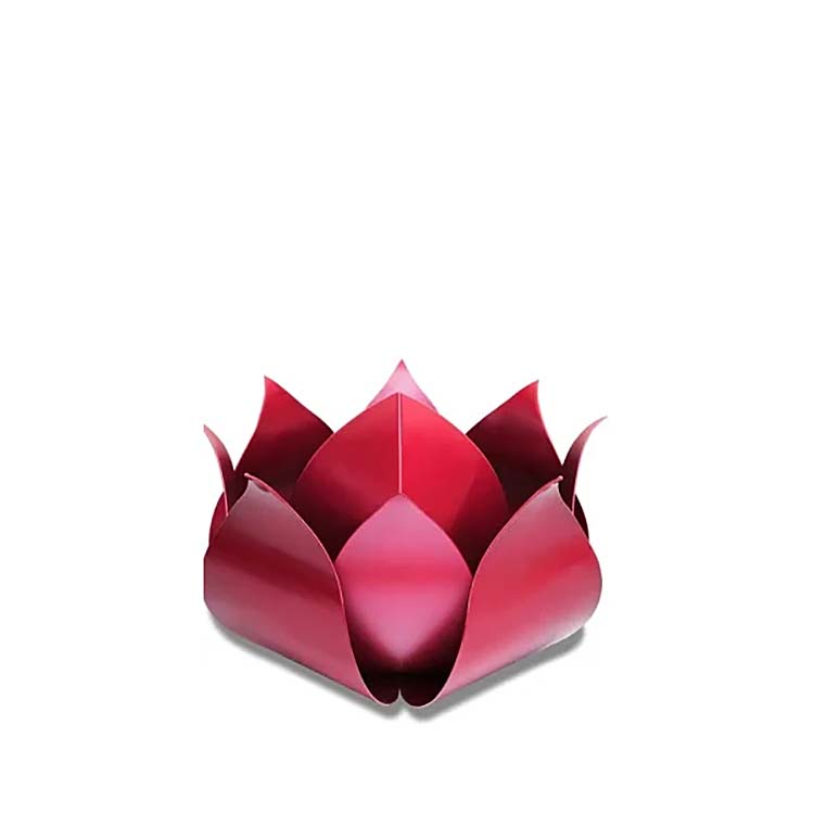 Urnwebshop LoveUrns RVS Roos Dieren Urn Ruby Red (0.5 liter)