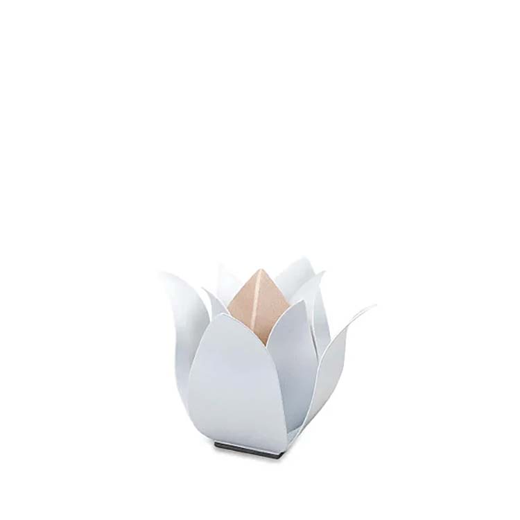 Urnwebshop LoveUrns RVS Tulp Dieren Dierenurn Wit Champagne (0.5 liter)