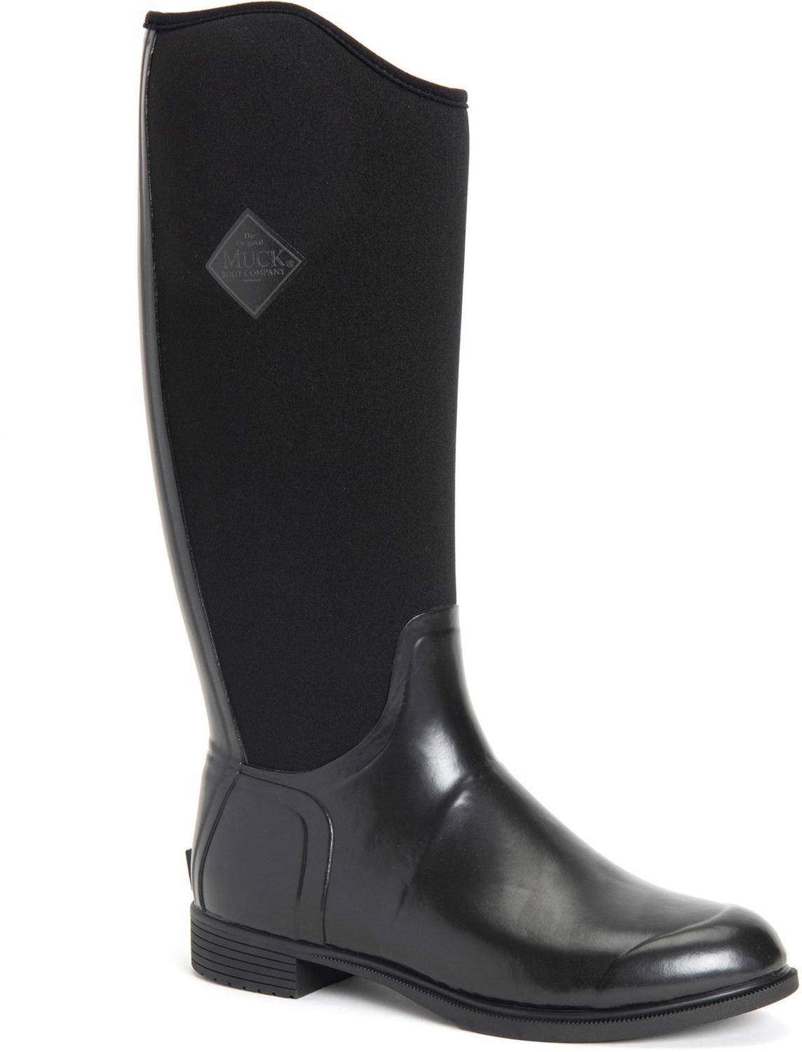 Muck Boots Derby Tall Rubberen Zwarte Regenlaarzen