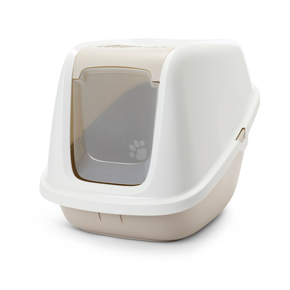 Savic Nestor Giant Kattenbak - wit / mokka