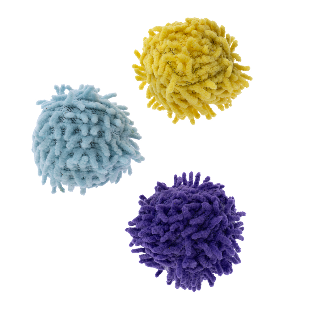 3x TIAKI pompom ballenset met kattenkruid kat