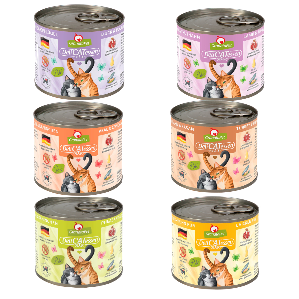 Granatapet 24x200g Spaarpakket Granata Pet DeliCatessen Mix III Kattenvoer