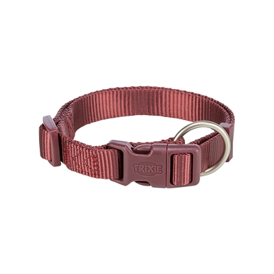 TRIXIE Premium halsband, sangria Maat: M-L voor honden