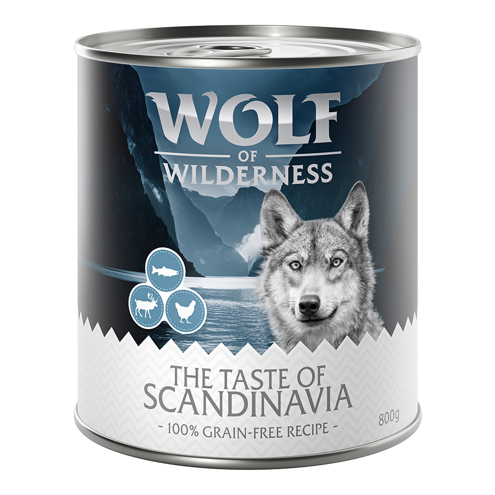 Wolf of Wilderness 6x800g The Taste of The Taste Of Scandinavia  Hondenvoer
