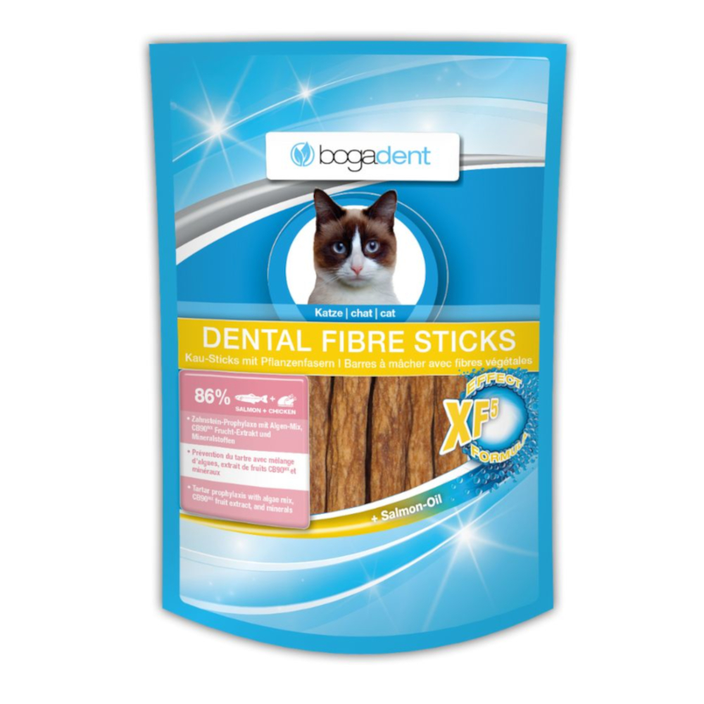 Bogadent 50g  Cat Dental Fibre Sticks Zalm Kattensnacks