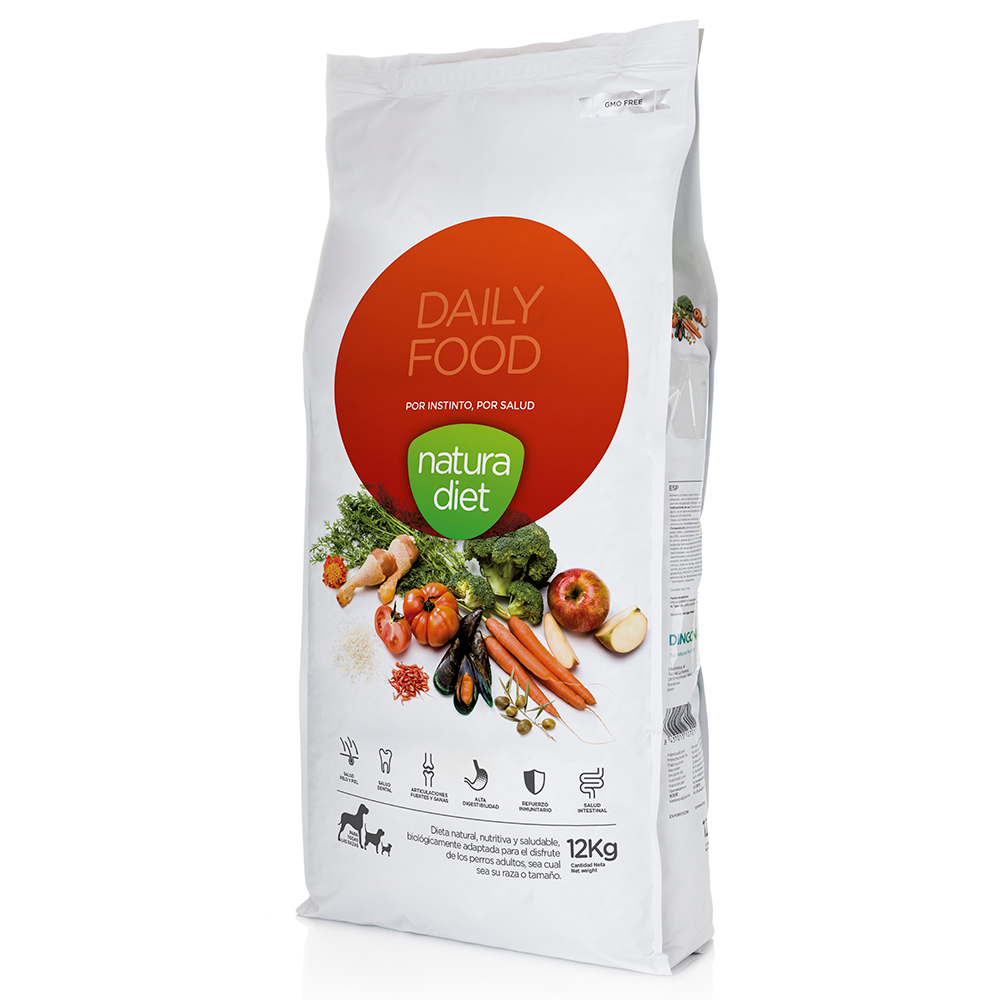 Natura Diet 12kg  Daily Food Kip droogvoer voor honden