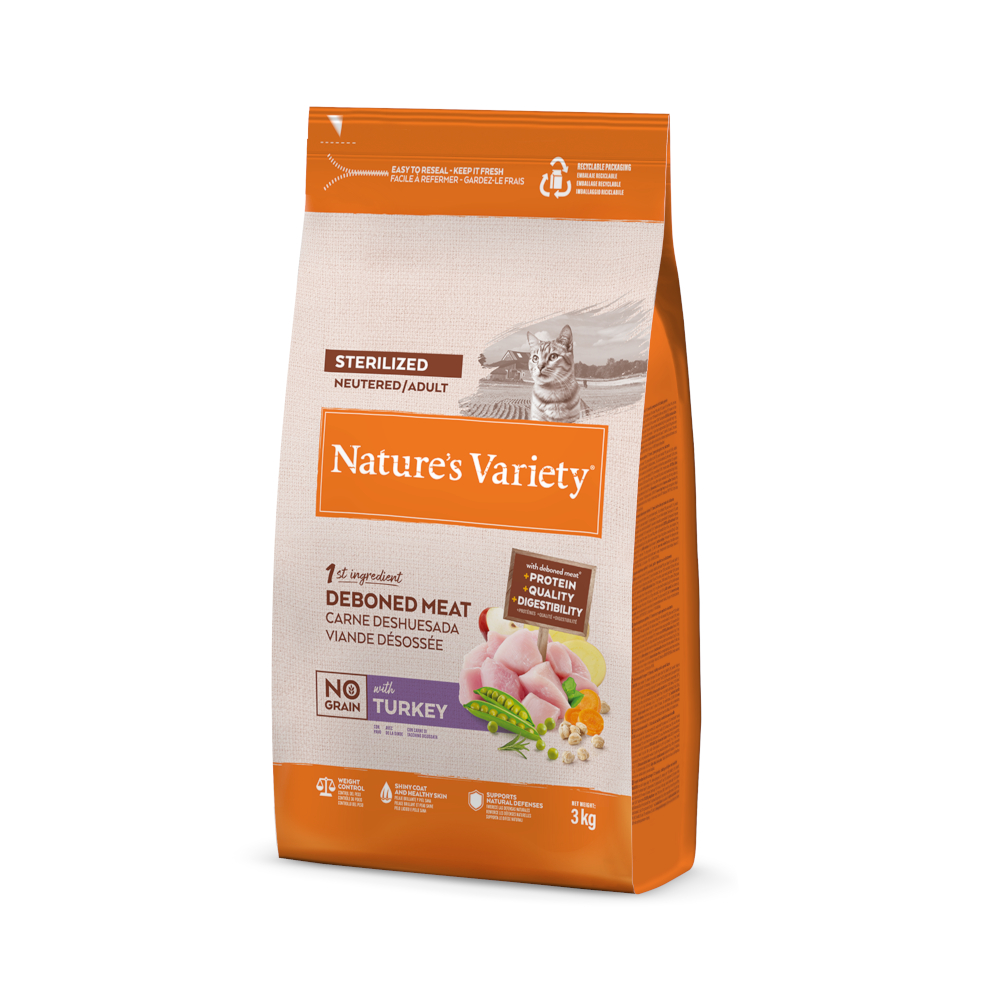 Nature’s Variety Nature's Variety Original Graanvrij Sterilized Kalkoen - 3 kg