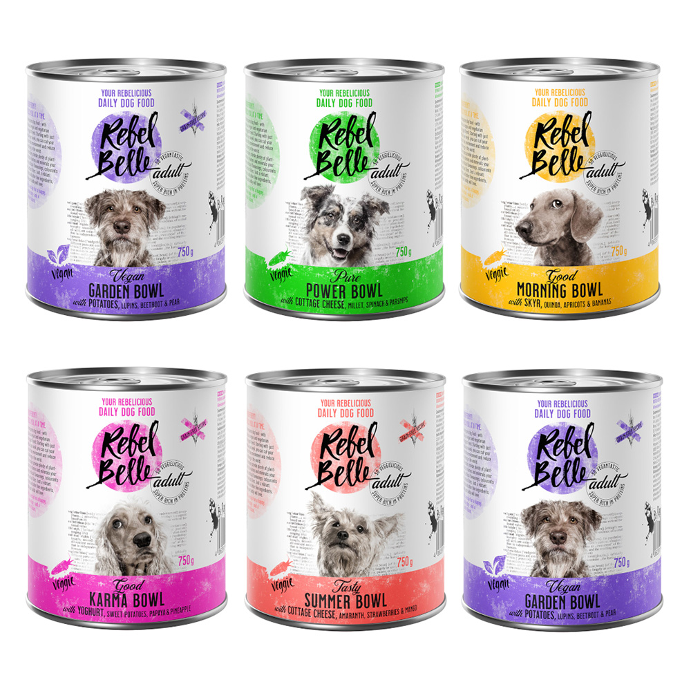 Rebel Belle 24 x 375 g / 24 x 750 g  – nu voor een speciale prijs! - Vegan mix 2 (24x750g)