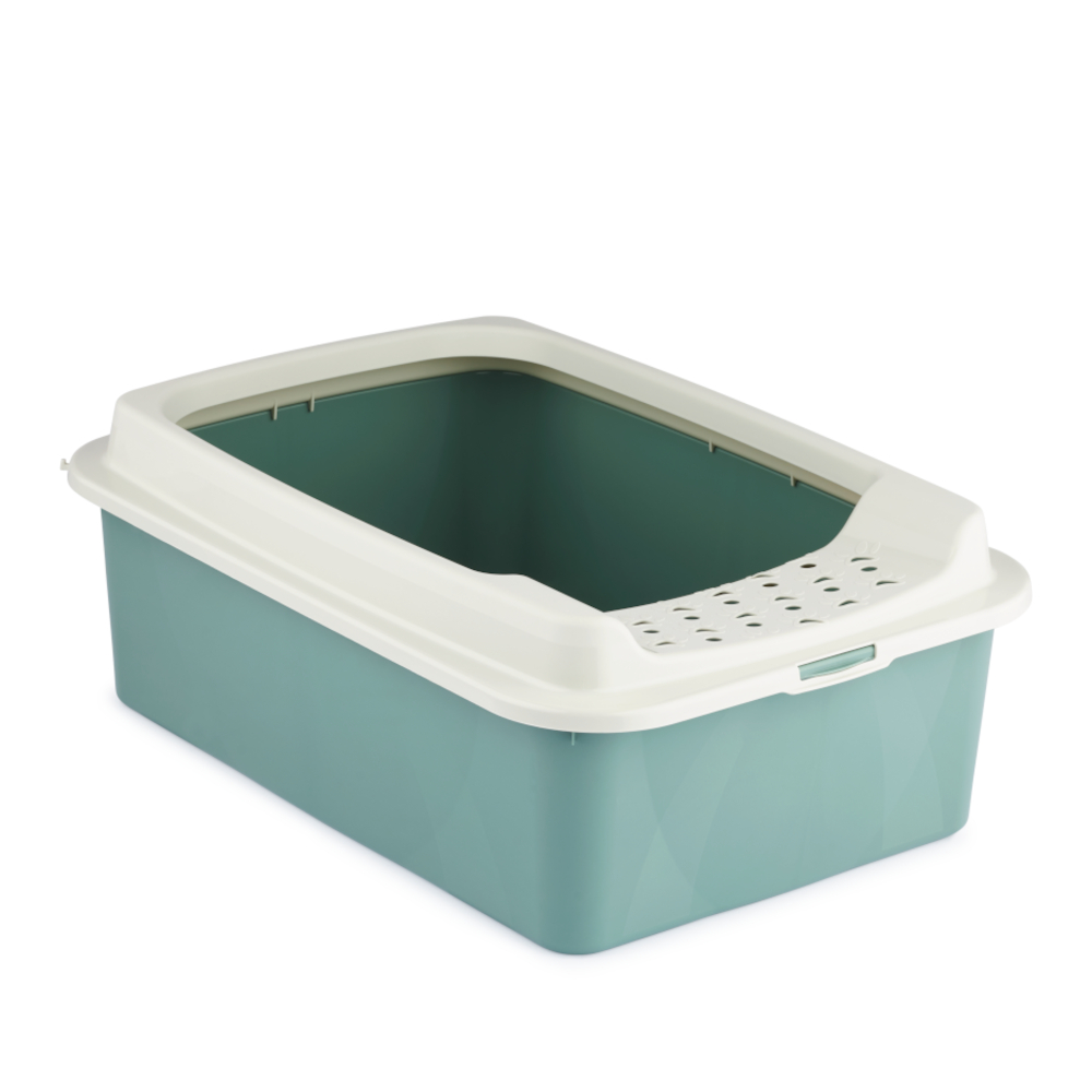 MyPet Rotho  kattenbak Eco Bonnie, M maretak groen/wit kat