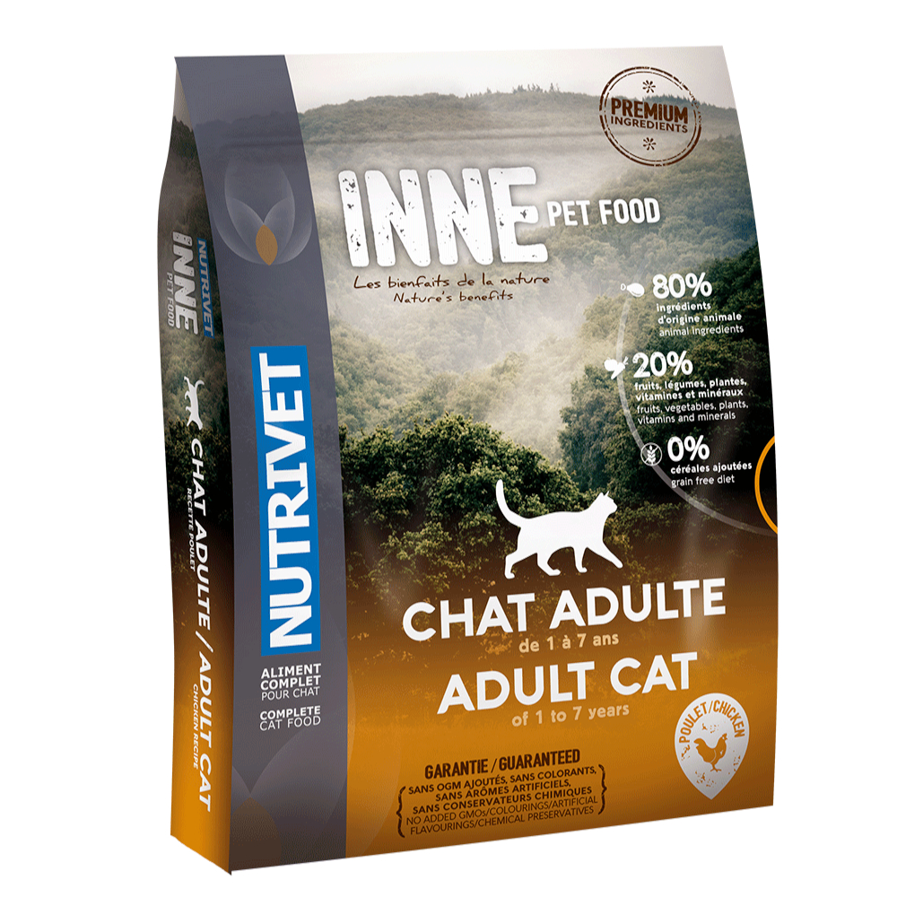 Nutrivet 1,5kg  Inne Adult Kat met kalkoen droogvoer