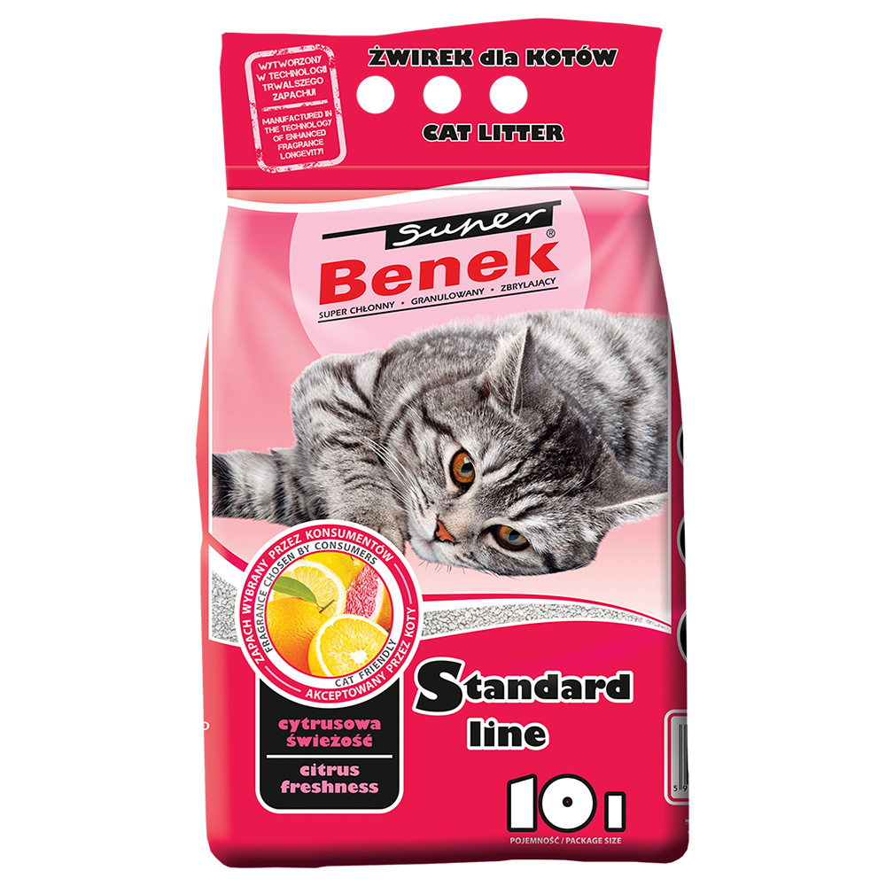 Benek 10L Super  Citrus Freshness Kattenbakvulling