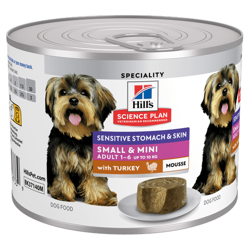 Hills Science Plan Hill's Science Plan Sensitive Stomach & Skin Small & Mini Adult Mousse hondenvoer met Kalkoen 12 x 200 gram