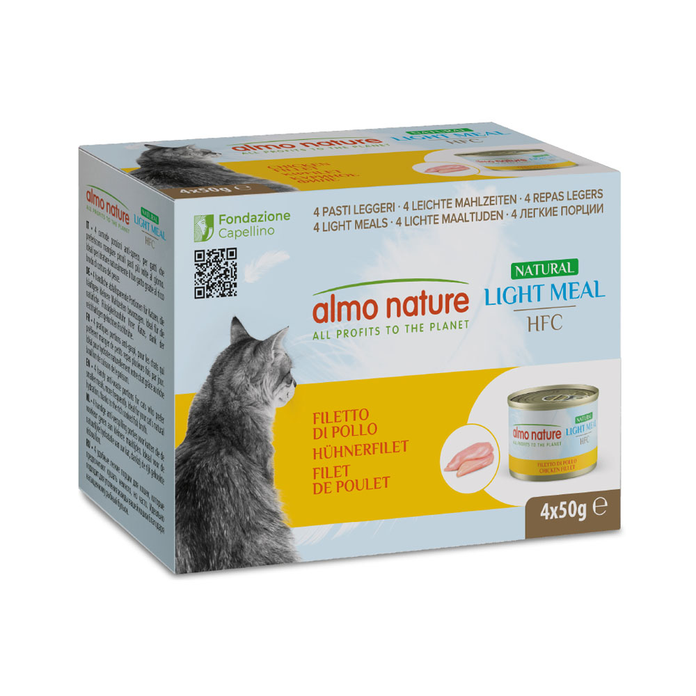 Almo Nature HFC 4x50g Kipfilet HFC Natural Light Almo Nature Kattenvoer