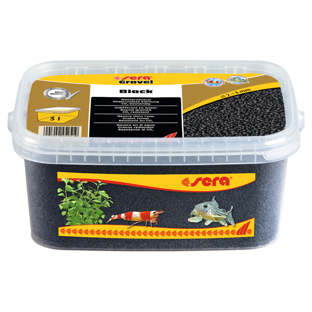 Sera Gravel Black 2-3MM 3.000ML