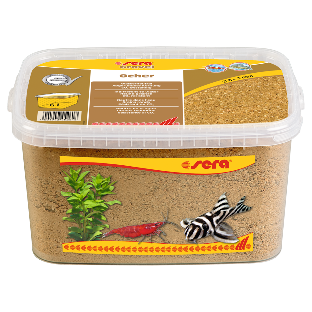 Sera Gravel Ocher 0-2MM 6.000ML