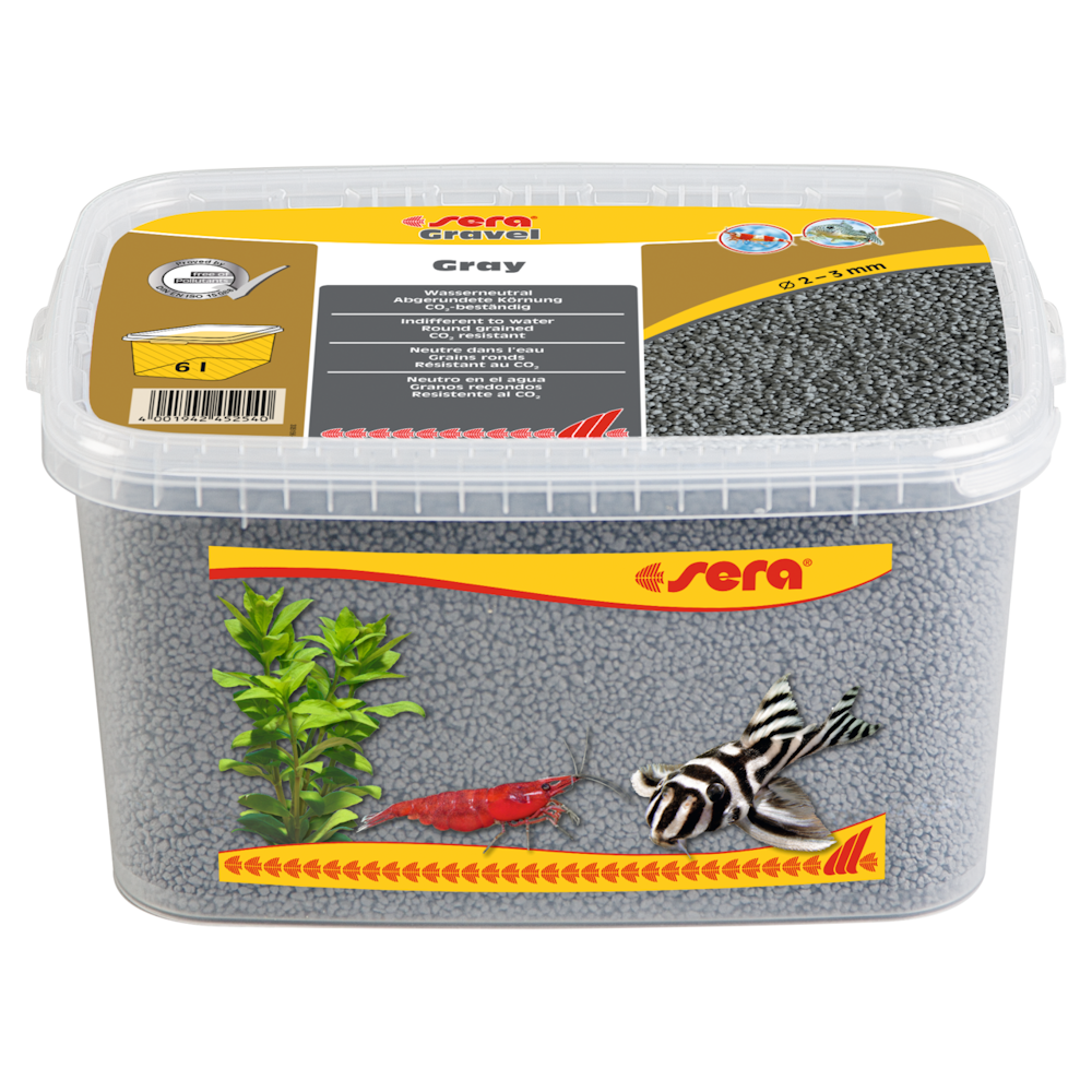 Sera Gravel Gray 2-3MM 6.000ML
