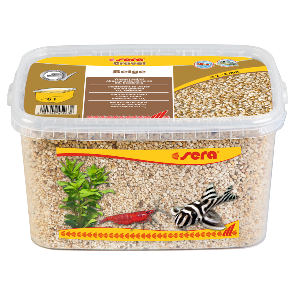 Sera Gravel Beige 2-4MM 6.000ML