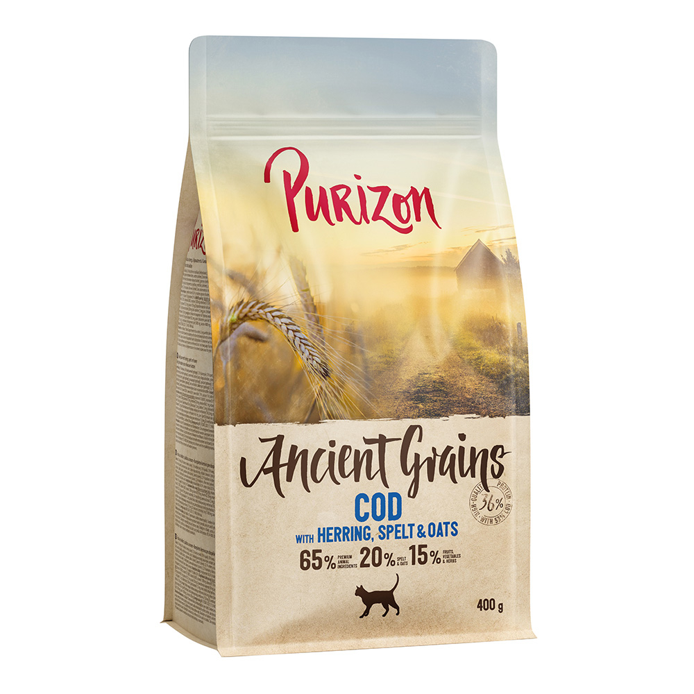 Purizon 400 g  Kattenvoer voor een probeerprijs! - Ancient Grain Vis