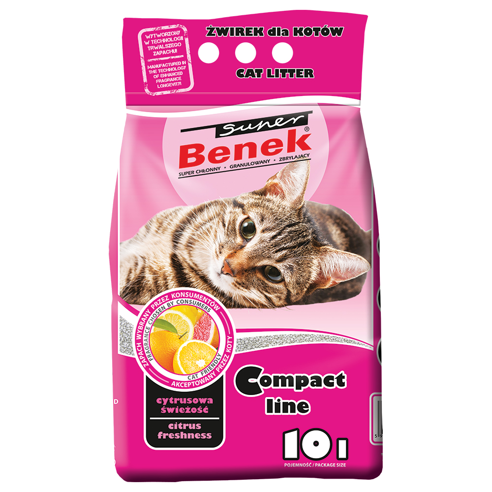 Benek 10l Citrus Freshness Compact Super  Kattenbakvulling