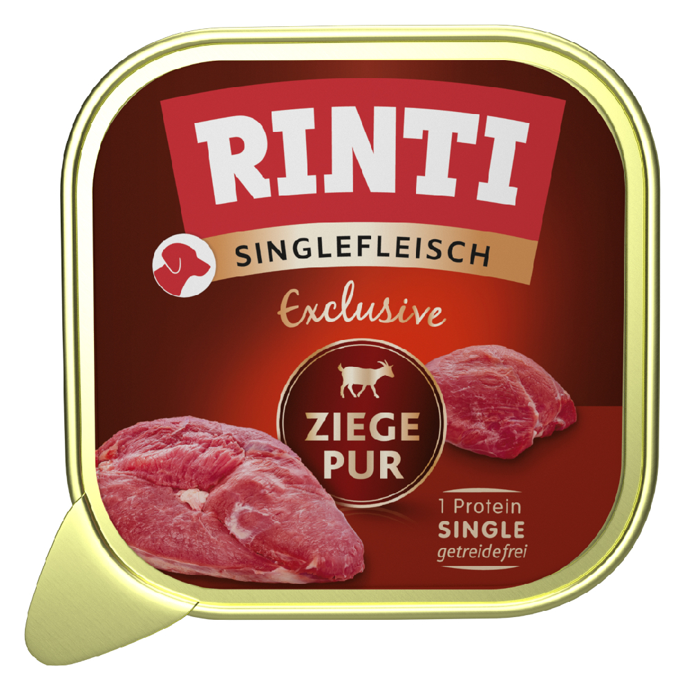 Rinti 10x150g  Single Meat Exclusive Geit nat hondenvoer