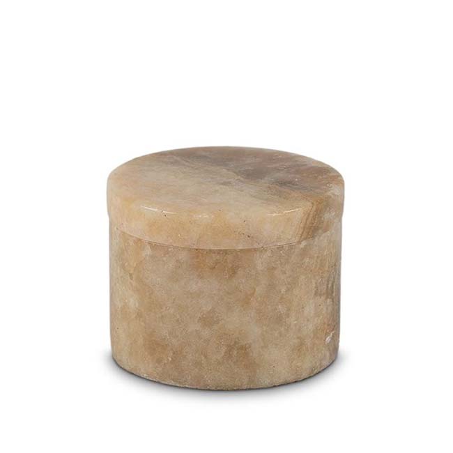 Urnwebshop Marmeren Mini Dieren Urn, As Potje Beige-Lichtbruin (0.015 liter)